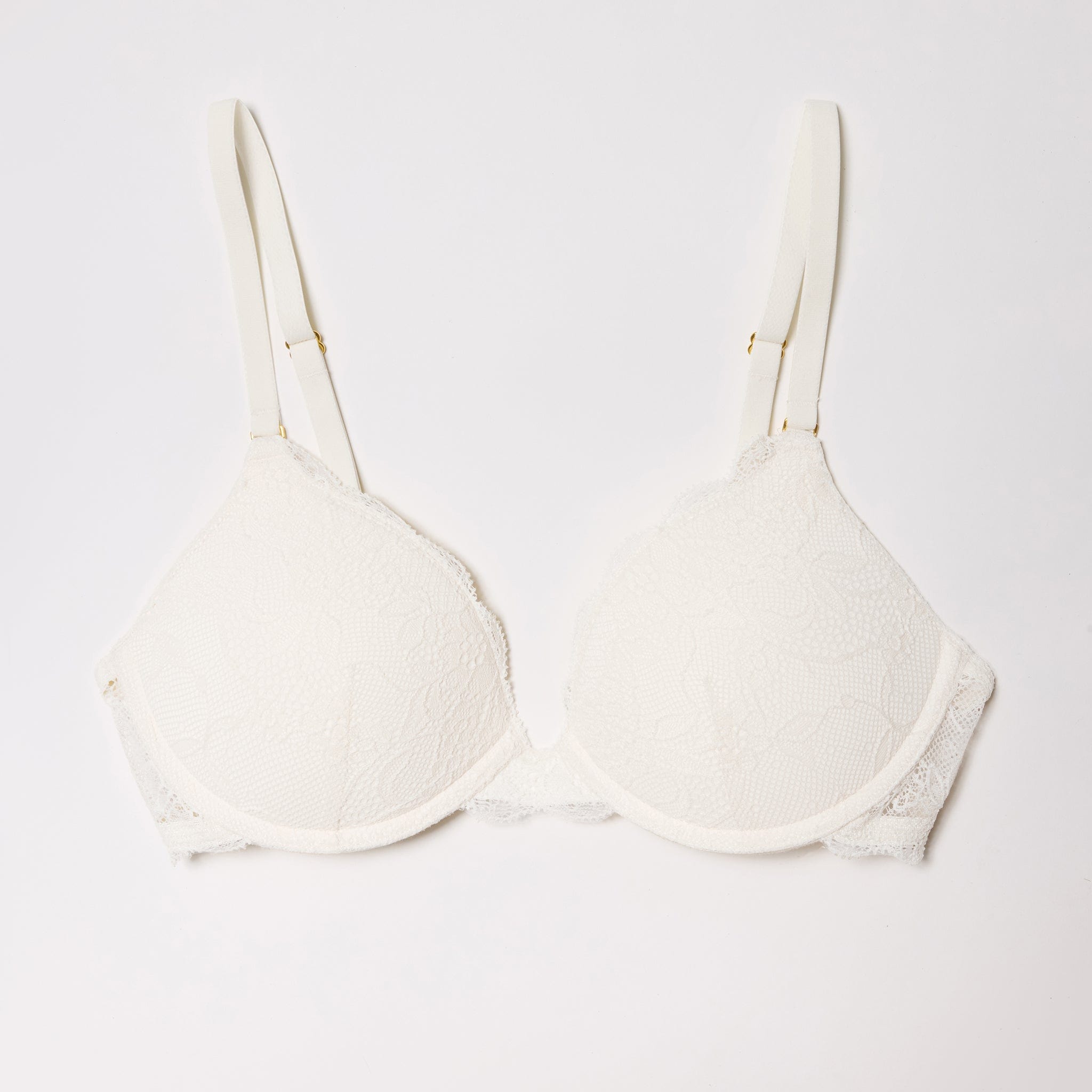 All Over Lace Lift Up Bra Ecru