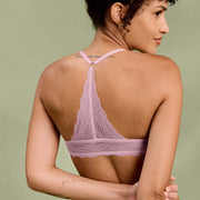 Lace Racerback Lift Up Bra Peony