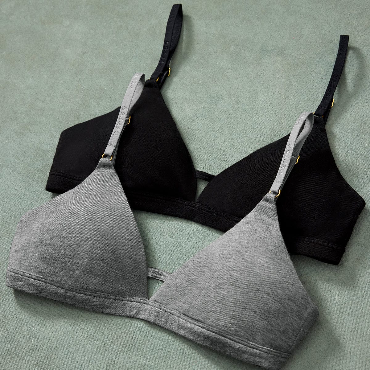 Supima® Cotton Wirefree Bra Heather Grey